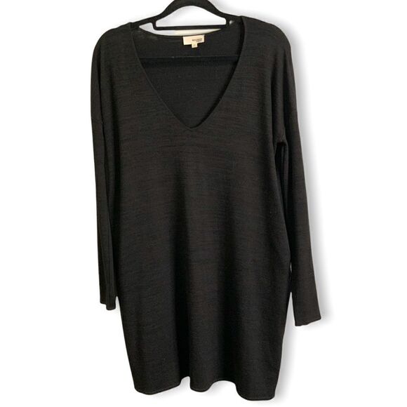 WILFRED FREE Rayon Poly Spandex Blend Knit Mini Dress / Tunic w/Pockets Sz XS - Picture 3 of 11